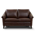 Sienna Authentic Leather Midcentury Modern Loveseat