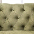 Olie Green Solid Wood Padded Loveseat - Transitional Style by Furniture of America