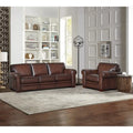 Hydeline Brookfield Premium Top Grain Leather Sofa and Chair Set