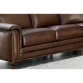 Hydeline Belfast L-Shaped Sectional Sofa in Top Grain Leather
