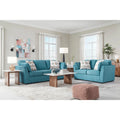 Roundhill Furniture Clareen 2-Piece Sofa and Loveseat Living Room Set