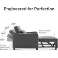 Mopio Sophie 4-in-1 Convertible Chair Bed