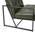 Glitzhome Set of 2 Mid-Century Tufted Accent Chairs in 29.25W PU Leather