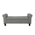 Porthos Home Theon Fabric Button-Tufted Flip-Top Storage Bench
