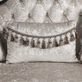 Clarissa Traditional Sofa Set by Furniture of America - Featuring Button Tufted Back and Accent Pillows