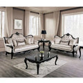 Clarissa Traditional Sofa Set by Furniture of America - Featuring Button Tufted Back and Accent Pillows