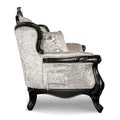 Clarissa Traditional Sofa Set by Furniture of America - Featuring Button Tufted Back and Accent Pillows