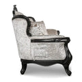 Clarissa Traditional Sofa Set by Furniture of America - Featuring Button Tufted Back and Accent Pillows