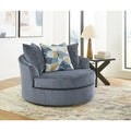 Signature Design by Ashley Maxon Place Large Swivel Accent Chair - Dimensions: 56W x 55D x 35H