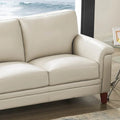 Hydeline Westcott Premium Top Grain Leather Sofa with Memory Foam and Spring Support