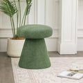 Adeco Large Soft Mushroom Ottoman - Versatile Foot Stool for Living Room and Bedroom