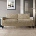 CraftPorch Velvet Upholstered Mid-Century Modern Corduroy 2-Piece Living Room Set