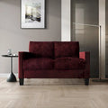 CraftPorch Velvet Upholstered Mid-Century Modern Corduroy 2-Piece Living Room Set
