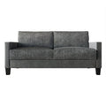 CraftPorch Velvet Upholstered Mid-Century Modern Corduroy 2-Piece Living Room Set