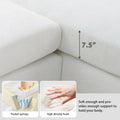 Spacious L-Shaped Chenille Sectional Sofa with Chaise Lounge for Living Room, Apartment, or Office