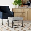 HomePop Theodore Upholstered Ottoman