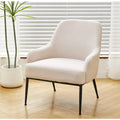 Mid-Century Velvet Accent Chair with Slope Arms