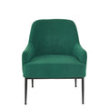 Mid-Century Velvet Accent Chair with Slope Arms
