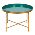 Kate and Laurel Celia 28.25-Inch Round Metal Coffee Table
