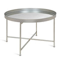 Kate and Laurel Celia 28.25-Inch Round Metal Coffee Table