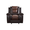 Grete Brown Luxury Faux Leather Living Room Collection