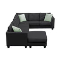 Versatile Reversible Sectional Sofa with Ottoman - Flexible Combination Module