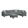 Versatile Reversible Sectional Sofa with Ottoman - Flexible Combination Module