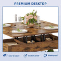 Moasis Farmhouse Lift-Top Coffee Table with Expandable Surface, Hidden Storage, and Shelf for Living Room