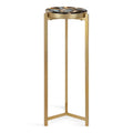 Kate and Laurel Aguilar Glamorous Drink Table - 9x9x23 Inches