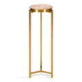 Kate and Laurel Aguilar Glamorous Drink Table - 9x9x23 Inches