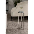 Kate and Laurel Aguilar Glamorous Drink Table - 9x9x23 Inches