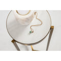 Kate and Laurel Aguilar Glamorous Drink Table - 9x9x23 Inches