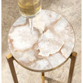 Kate and Laurel Aguilar Glamorous Drink Table - 9x9x23 Inches