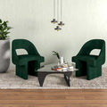 Modern Elegant Boucle Upholstered Accent Chair with MDF Wood Frame for Home Office, Living Room, and Bedroom