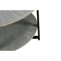 Two-Tier Round Coffee Table with Storage