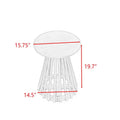 15.75-Inch Round Solid Wood Coffee Table - Minimalist End Table for Living Room