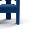 SEYNAR Contemporary Glam Velvet Dining Chair with Open-Back Design
