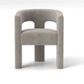 SEYNAR Contemporary Glam Velvet Dining Chair with Open-Back Design