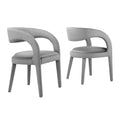 Set of Two Pinnacle Performance Velvet Dining Chairs