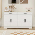 Rustic Farmhouse Sideboard Buffet Cabinet with 2 Drawers and 4 Doors for Storage