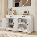 Rustic Farmhouse Sideboard Buffet Cabinet with 2 Drawers and 4 Doors for Storage