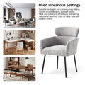Set of 4 Amos Modern Boucle Dining Chairs with Adjustable Feet by HULALA HOME