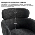 Set of 4 Amos Modern Boucle Dining Chairs with Adjustable Feet by HULALA HOME