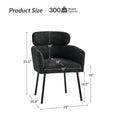 Set of 4 Amos Modern Boucle Dining Chairs with Adjustable Feet by HULALA HOME