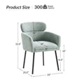Set of 4 Amos Modern Boucle Dining Chairs with Adjustable Feet by HULALA HOME