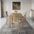 CraftPorch Classic 5-Piece Wooden Dining Ensemble