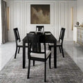 CraftPorch Classic 5-Piece Wooden Dining Ensemble