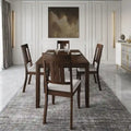 CraftPorch Classic 5-Piece Wooden Dining Ensemble