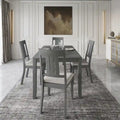CraftPorch Classic 5-Piece Wooden Dining Ensemble