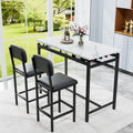 3-Piece Kitchen Table Set: Dining Table with 2 Chairs - Ideal for Small Spaces, Breakfast Nook, or Pub Use
